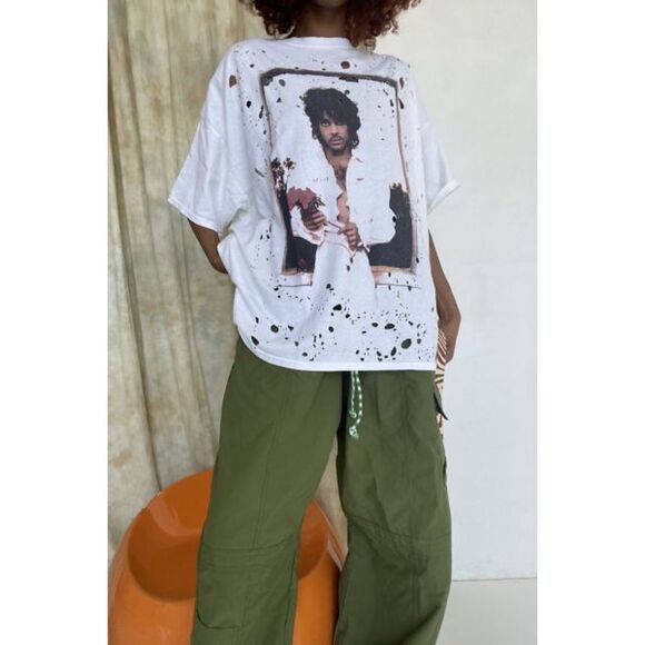 Urban Outfitters x Prince Distressed Destroyed T-Shirt Dress - Picture 2 of 2